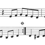 Arabic music sheet excerpt